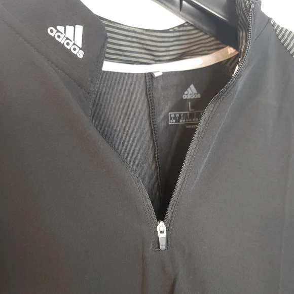 Adidas• Women's Long Sleeve UPF 50 black/ grey Dress. Sz L - Picture 8 of 12